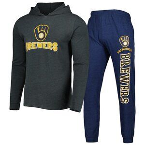 Milwaukee Brewers Men's Concepts Sport Hoodie and Joggers Set - New With Tags!